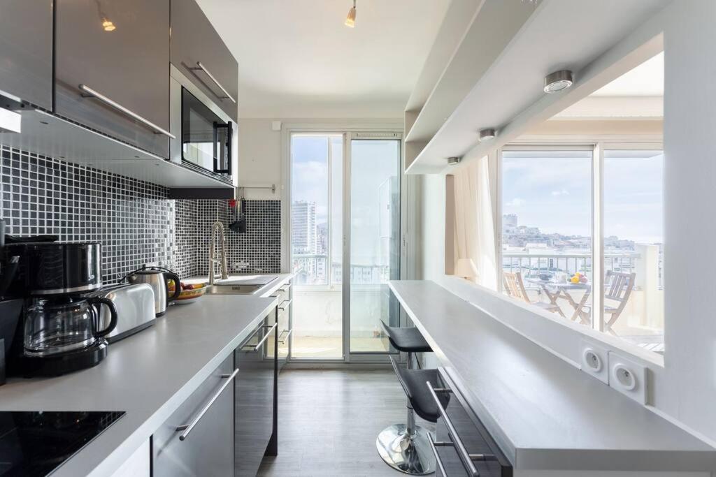 Vue Mer Plage Catalans Vieux Port Clim - 2 Chambres Marsilia Exterior foto